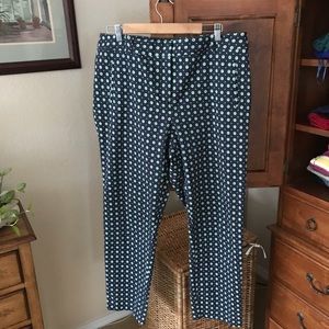 Navy blue and green charter club size 16